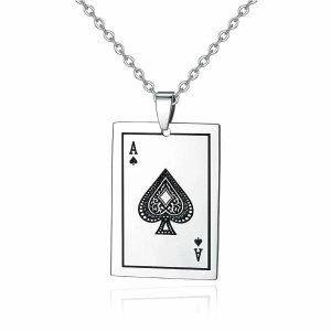 Pendants | Mens Ace Of Spades Pendant Necklace Accessories Mens