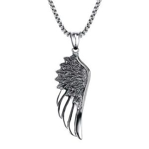 Pendants | Mens Angel Wing Pendant Necklace Accessories Mens