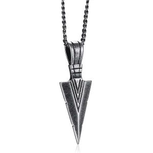 Pendants | Mens Antique Arrowhead Pendant Necklace Accessories Mens