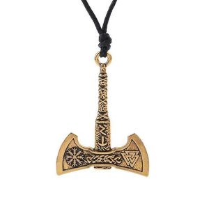 Pendants | Mens Antique Gold Axe Pendant Necklace Accessories Mens