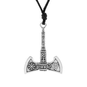 Pendants | Mens Antique Silver Axe Pendant Necklace Accessories Mens