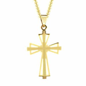 Pendants | Mens Gold Designer Templar Cross Pendant Necklace Accessories Mens