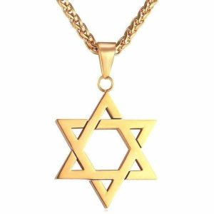 Pendants | Mens Gold Star Of David Pendant Necklace Accessories Mens