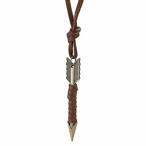 Pendants | Mens Leather Arrow Pendant Necklace Accessories Leather necklaces