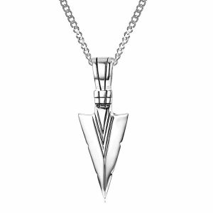 Pendants | Mens Silver Arrowhead Pendant Necklace Accessories Mens