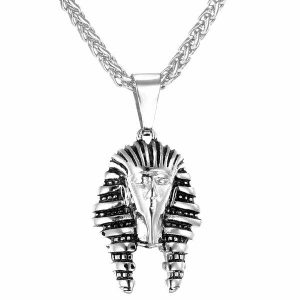 Pendants | Mens Silver Egyptian Pharaoh Pendant Necklace Accessories Mens