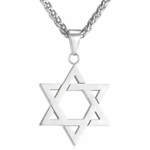 Pendants | Mens Silver Star Of David Pendant Necklace Accessories Mens