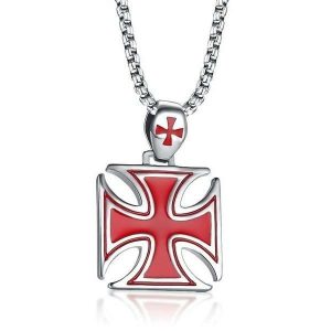 Pendants | Mens Templar Cross Pendant Necklace Accessories Mens