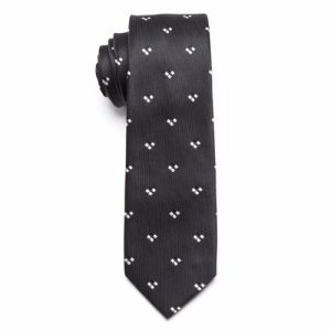 Ties | Mens Black Patterned Skinny Tie Accessories Mens