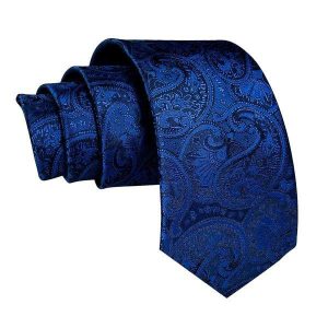 Ties | Mens Blue Paisley Silk Tie Accessories Mens