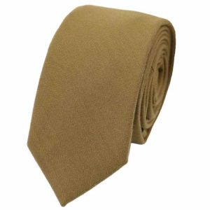 Ties | Mens Camel Cotton Necktie Accessories Mens