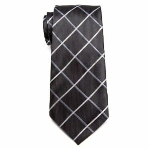 Ties | Mens Classic Black Checkered Necktie Accessories Mens