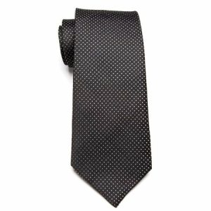 Ties | Mens Classic Black Mini Dot Necktie Accessories Mens