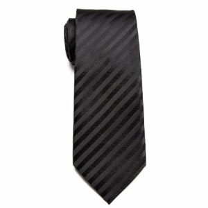 Ties | Mens Classic Black Striped Necktie Accessories Mens