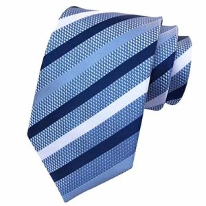 Ties | Mens Classic Light Blue Striped Silk Tie Accessories Mens