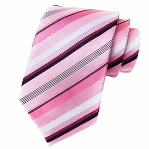 Ties | Mens Classic Pink Striped Silk Tie Accessories Mens