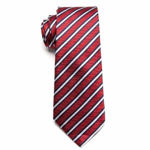 Ties | Mens Classic Red Blue White Necktie Accessories Mens