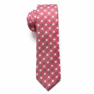 Ties | Mens Dusty Red Floral Skinny Tie Accessories Mens