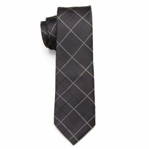 Ties | Mens Elegant Checkered Skinny Tie Accessories Mens