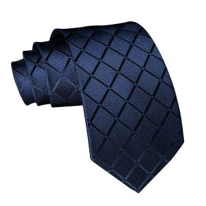 Ties | Mens Elegant Dark Blue Silk Tie Accessories Mens