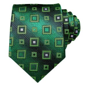 Ties | Mens Green Mixer Square Silk Tie Accessories Mens