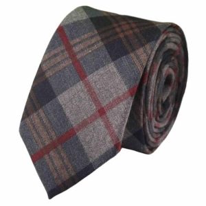 Ties | Mens Grey Brown Red Cotton Necktie Accessories Mens