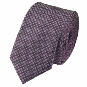 Ties | Mens Grey Purple Cotton Necktie Accessories Mens