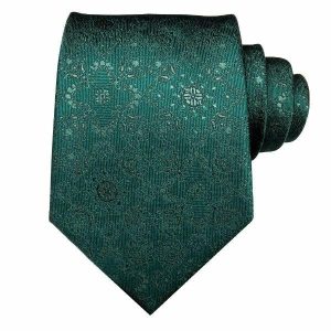 Ties | Mens Jade Green Floral Silk Tie Accessories Mens