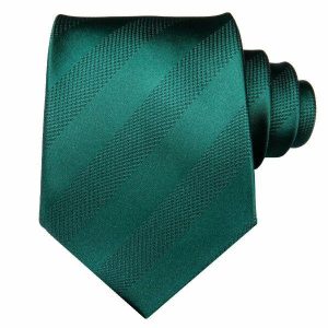 Ties | Mens Jade Green Striped Silk Tie Accessories Mens