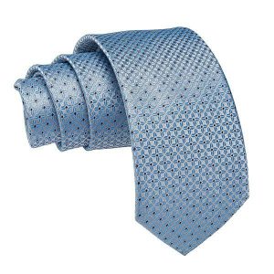 Ties | Mens Light Blue Silver Floral Dot Silk Tie Accessories Mens