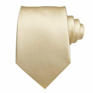 Ties | Mens Light Yellow Gold Silk Tie Accessories Mens