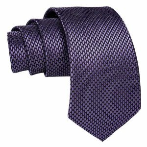 Ties | Mens Lilac Hexagon Silk Necktie Accessories Mens