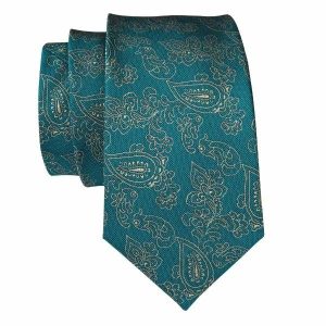 Ties | Mens Persian Green Floral Paisley Silk Tie Accessories Mens