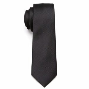 Ties | Mens Plain Black Skinny Tie Accessories Mens