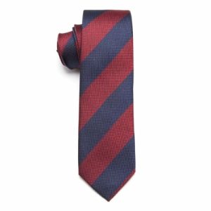 Ties | Mens Red & Blue Striped Skinny Tie Accessories Mens