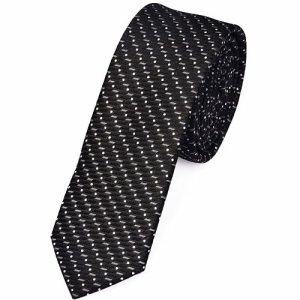 Ties | Mens Skinny Black Stripe Dot Tie Accessories Mens