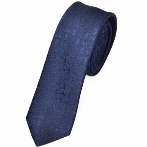 Ties | Mens Skinny Dark Blue Tie Accessories Mens