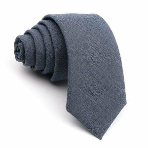 Ties | Mens Solid Dark Grey Skinny Tie Accessories Mens