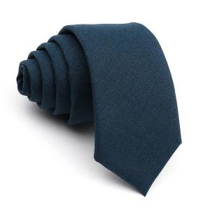 Ties | Mens Solid Dark Teal Skinny Tie Accessories Mens