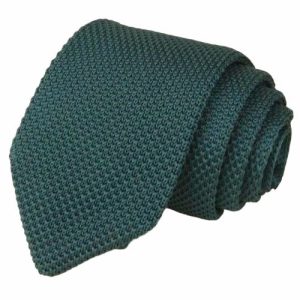 Ties | Mens Solid Jade Green Knitted Tie Accessories Mens