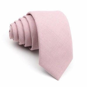 Ties | Mens Solid Light Pink Skinny Tie Accessories Mens