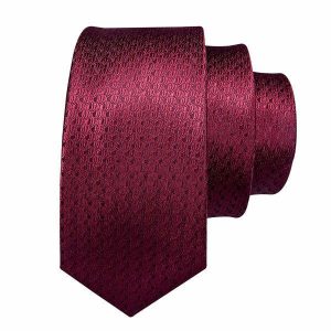 Ties | Mens Wine Red Silk Tie Accessories Mens