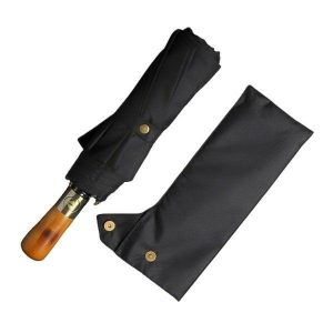 Umbrellas | Mens Black Automatic Windproof Folding Umbrella Accessories Mens