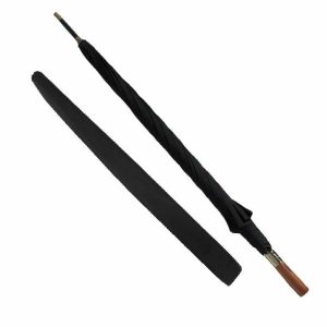 Umbrellas | Mens Black Strong Wooden Umbrella Accessories Mens