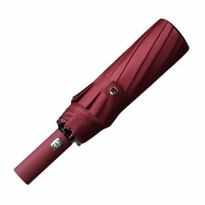 Umbrellas | Mens Red Automatic Rain Umbrella Accessories Mens