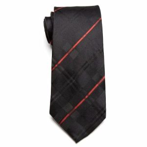 Ties | Mens Classic Black Red Striped Necktie Accessories Mens