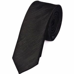 Ties | Mens Skinny Black Pattern Tie Accessories Mens