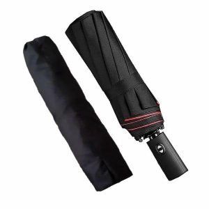 Umbrellas | Mens Red & Black 2 Color Umbrella Accessories Mens