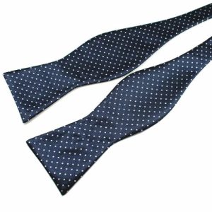 Bow ties | Mens Blue Dotted Silk Self-Tie Bow Tie Accessories Bow ties