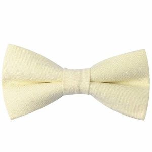 Bow ties | Mens Light Yellow Cotton Pre-Tied Bow Tie Accessories Bow ties